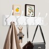 Kuhome Coat Rack Wall Mount Coat Hooks Wooden Hat Rack