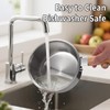 Amafox 1.5QT Saucepan with Lid, Uncoated Non-Toxic Stainless Steel Sauce