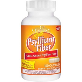 21st Century, Psyllium Fiber, 160 Capsules - 2pc