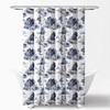 Lush Decor French Country Toile Shower Curtain, 72" x 72",