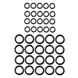 Leefasy 40Pcs O Rings Set Plumbing Sealing Repair Quick Connector, Replacement 1/4 M22 3/8, Rubber O Rings Assortment Quick Connect