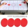 4PCS Air Hockey Pucks, Red Plastic Hockey Pucks Replacement Accessories