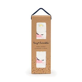 Tiny Twinkle Kaffle Swaddle Blanket - Soft and Silky Baby Blanket to Wrap and Swaddle Newborns, Sized 47 x 47