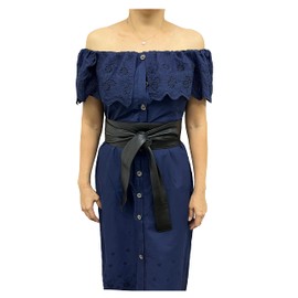 Woman Genuine leather Obi belts, plus size belts, sash belts, double wrap belts, Black, For Waist 22"-27"