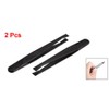 sourcingmap 2 Pcs 93301 Black Plastic Anti Static Flat Tip