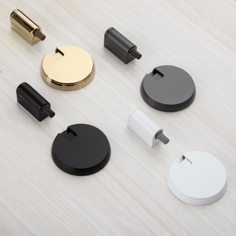 VACNEA Heavy Duty Windproof Door Stopper, Mechanical Height Adjustable Floor