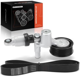 A-Premium Serpentine Drive Belt Kit with Tensioner Compatible with Honda Cars - CR-V CRV 2015 2016-2.4L