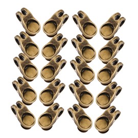 FOMIYES 30pcs Boot Lace Hooks Durable Metal Shoelace Buckles for Hiking Climbing Camping Secure Sturdy Effortless for Outdoor Sports