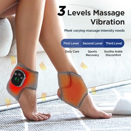 Fußmassagegerät, Fussmassagegerät, 3-in-1 Massagegeräte, FußMassage, Foot Massage Fussmassagegerät Elektrisch 3 Modi Und 5 WäRmestufen Wiederaufladbar Massagegeräte für Fitness, Laufen Sport (A)