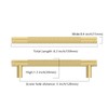 Asidrama 10 Pack 5 Inch(128mm) Brushed Gold Kitchen Cabinet Handles,