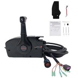 Boat Throttle Outboard Parts 881170A14 Side Mounted Outboard Remote Control Box For Mercury Throttle Controls 4 stroke engine 14pin with Power Trim Switch 20FT