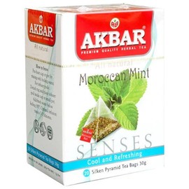 Akbar Mint Tea (Moroccan Mint Premium Quality Herbal Tea, 20 bags)