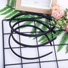 Candygirl Pack of 20 Satin Headbands 1 cm Headbands Black