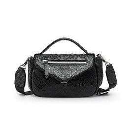Kate Lee Women's Black Mini Selyna ec Leather Shoulder Bag, black