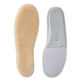 ABUSA Sheepskin Insoles Men's Premium Think Wool Fur Fleece Inserts Cozy & Fluffy 12