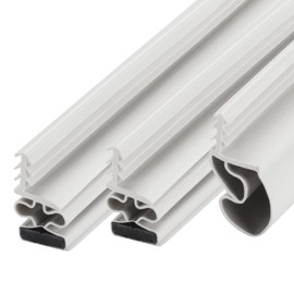 M-D Building Products 47006 White Vinyl with Magnetic Strip Top and Sides Door Seal Kit for Steel Doors