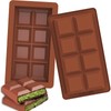 Kamehame Deep Chocolate Bar Molds 2 Pack, Large and Thick