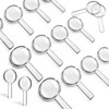 100Pcs Mini Handheld Magnifying Glass 3X Small Plastic Magnifying Glass