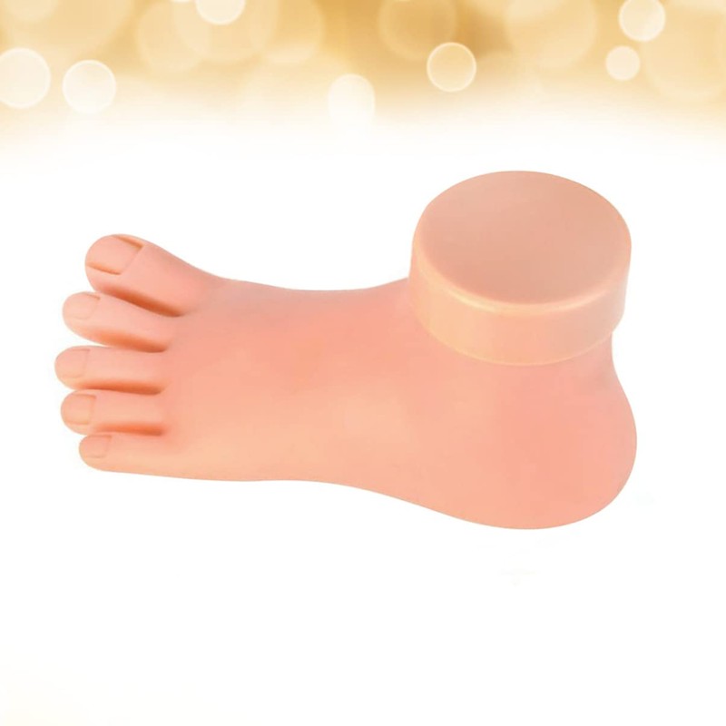 Baluue 1pc Plastic Foot Model Nail Art Practice Tool Real