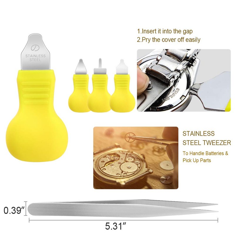 ONEBOM Watch Press Tool Set, Watch Repair Kit Professional with