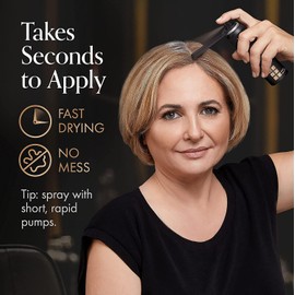 Michel Mercier Hair Root Touch Up Spray with Unique Applicator, Protects Hairline and Scalp Health, Fast and Easy Grey Hair Cover Up Concealer for Women and Men (Beige Blonde)