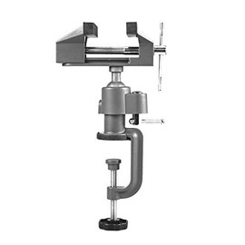 Bench Vise Swivel 3" Tabletop Clamp Vice Tilts Rotates 360° Universal Work Hobby