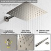 Rain Shower System 12 Inches Shower Head with Handheld Combo
