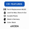 eXODA Replacement part for Keter closure WLDC Store-It-Out MAX &
