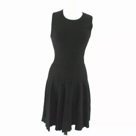 John + Jenn Fit And Flare A Line Dress Knit Black & Berry Pink  Sz M NEW $245