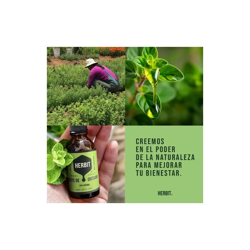 Aceite De Orégano Oliva Y Coco X2 Herbit 30ml Naturales