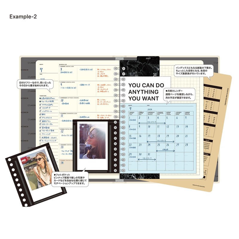 Laconic LFX13-GY Loose Leaf Binder A5 20 Hole FLEX Gray