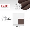 Fato - Trockene Papierservietten, Airlaid, Textileffekt, Packung mit 50 Servietten,