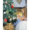 30 Pcs Wooden Christmas Ornaments, Hanging Christmas Tree Decorations Set