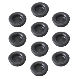 Heyiarbeit 14mm Rubber Grommet Eyelet Ring Gasket Rubber Grommets Wire Grommets, for Wiring Cable Protector Black Tone 30pcs