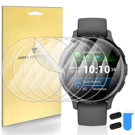 Suoman 6-Pack for Garmin Venu 3S 41MM/Venu 3 Plus/Venu 2 Plus/Venu 2 Screen Protector, Charger Port + TPU High Definition Clear Protective Film