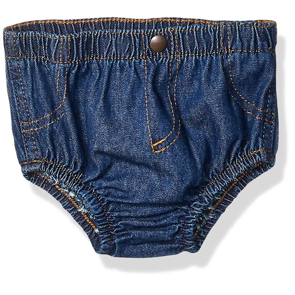 Wrangler baby boys Diaper Cover Shorts, Washed Indigo, 3 Months US