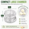 Garlic Crusher 2 Pack Manual Garlic Twister Mincer, 3.8 x