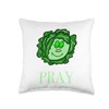 Lettuce Pray Throw Pillow