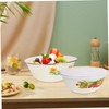 Mikinona Smooth Enamel Bowls with Lids Fresh Keeping Salad Bowls