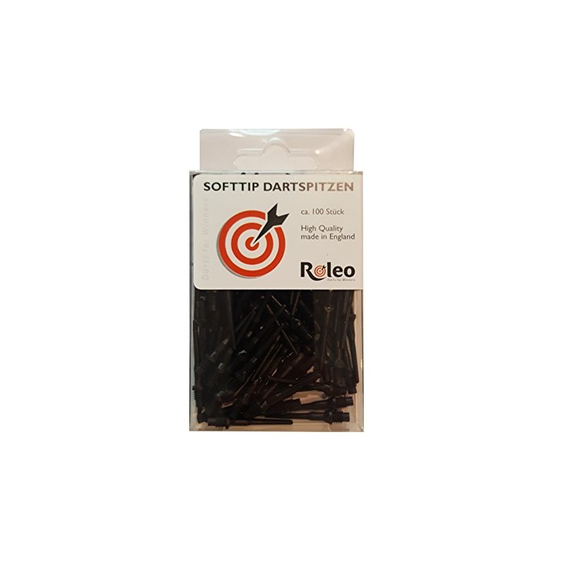 Soft Tip Dart Points Roleo Special Pack Of 100 Black