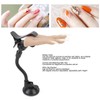 Nail Practice Hand Soft Silicone Mannequin Hand with Adjustable Clamp