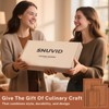 Snuvid Bamboo Cutting Board Set of 3, Wood Cutting Boards