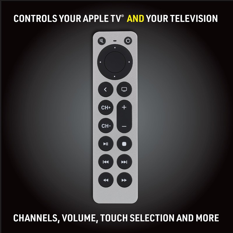 Xtreme Universal Replacement Remote for Apple TV, Large Button Remote