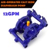LOYALHEARTDY Air-Operated Double Diaphragm Pump Cast Iron Diaphragm Pump QBK-15L