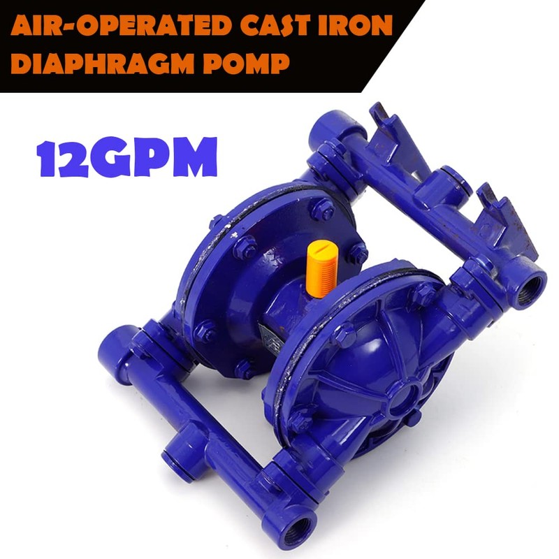 LOYALHEARTDY Air-Operated Double Diaphragm Pump Cast Iron Diaphragm Pump QBK-15L
