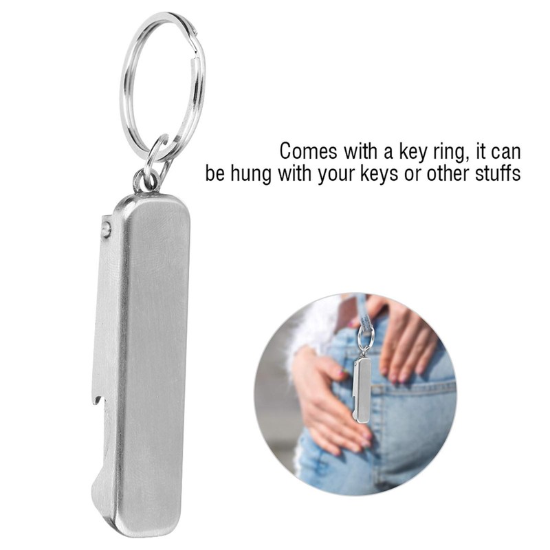 Mini Key Ring Tool,Portable 2 in 1 Mini Tool with