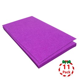 Stiff Felt Sheets, 11 Pcs Felt Fabric, 17,78×28,7cm Color Felt for Crafts, Craft Felt Square for for Sewing (Purple)