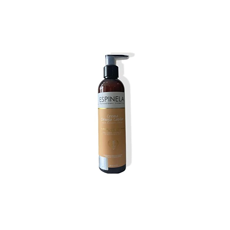 Crema cirugía capilar Espinela cabello hidratado, sin frizz, suaviza las