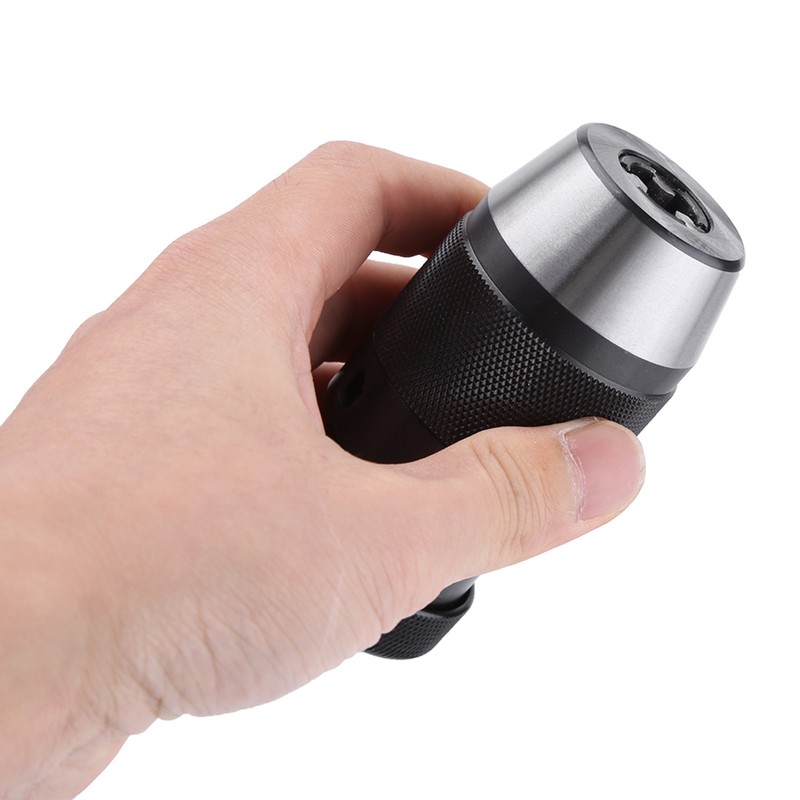 1pc 0-13mm 1/2" Steel Self tightening Keyless B16 Chuck for