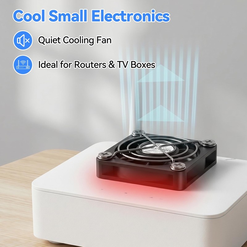 ELUTENG 40mm Mini USBC Fan Double Sided Metal Gril Small